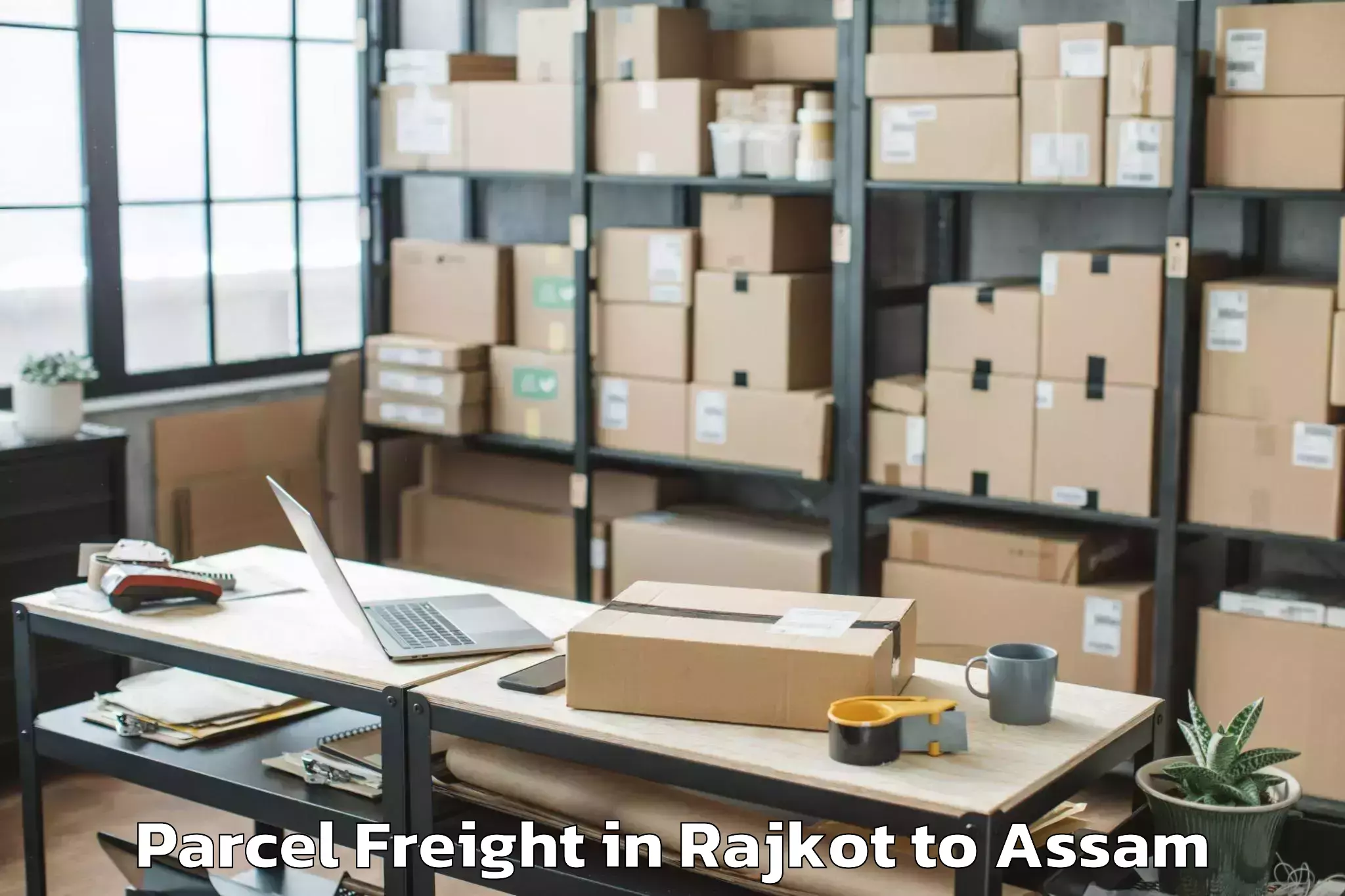 Expert Rajkot to Bijni Parcel Freight